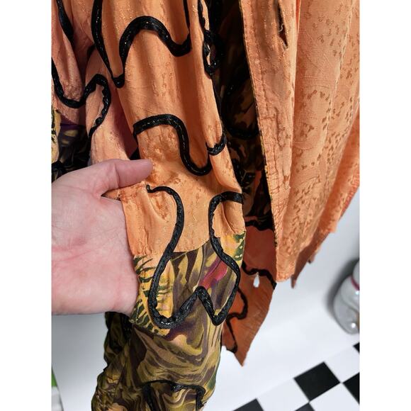 VTG Sophia New York Artsy Art To Wear Funky Colorful Medium Oversized Lagenlook - Picture 4 of 16